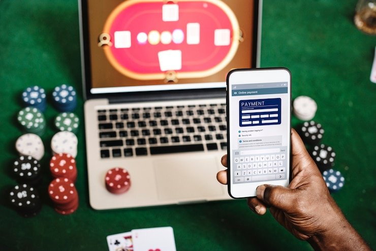 Pengguna memeriksa instruksi deposit dengan teliti